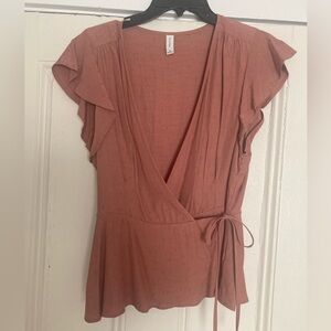 Silky Short Sleeve Top